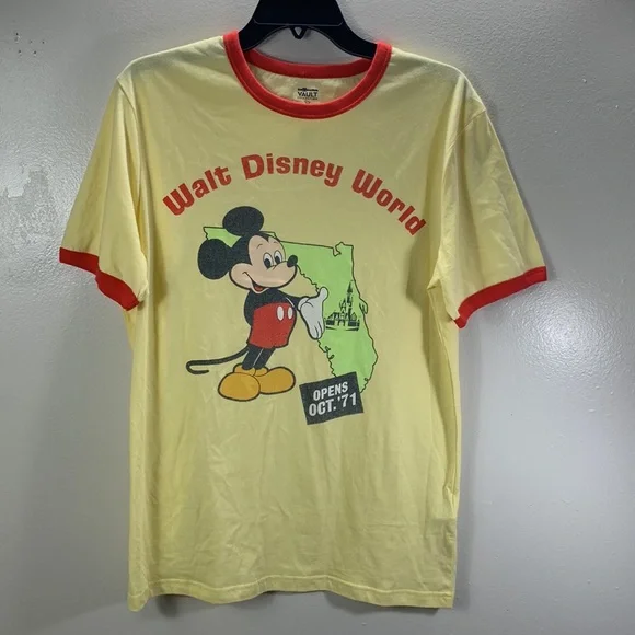 Disney Women’s Yellow “Walt Disney World” Mickey Mouse Graphic T-shirt S… - Picture 2 of 8